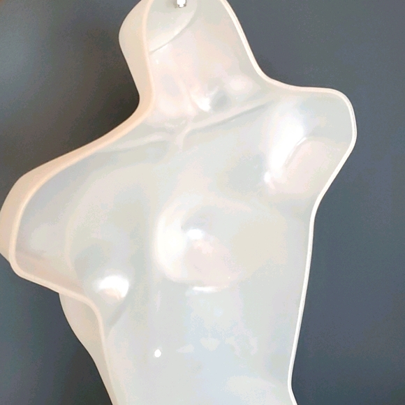 Plastic Hollow Bust Form Display White or Black - Picture 5 of 8